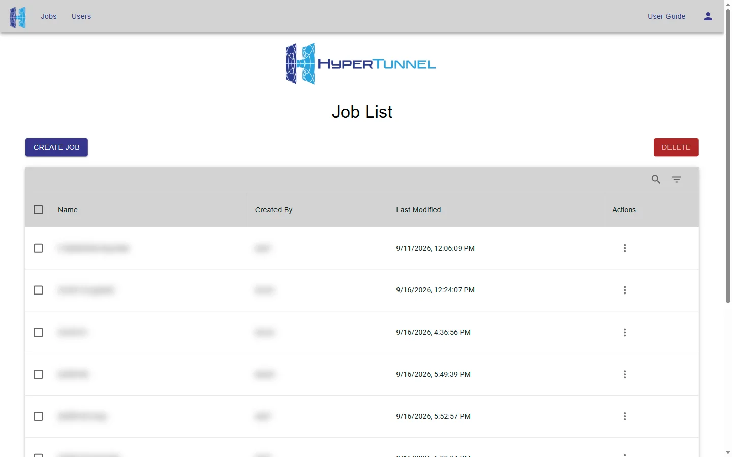 The Job List