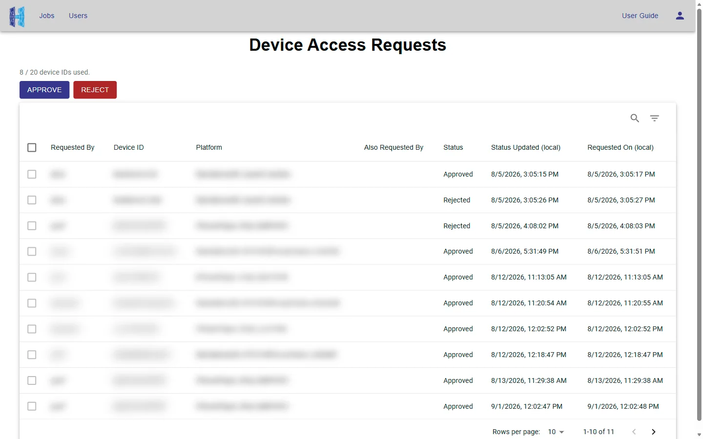 Device Access Requests