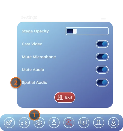 Spatial Audio in the headset's Settings panel