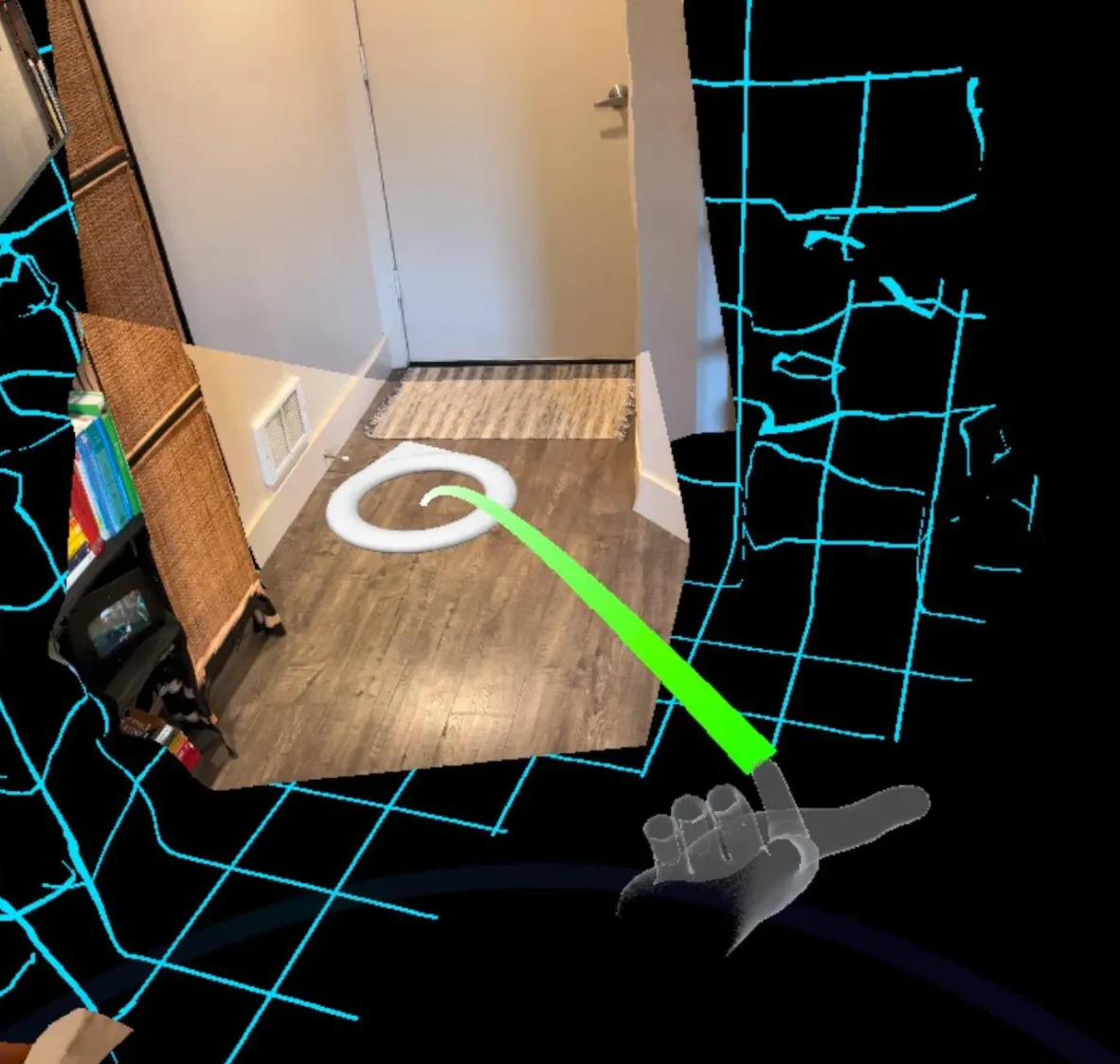 The teleport gesture