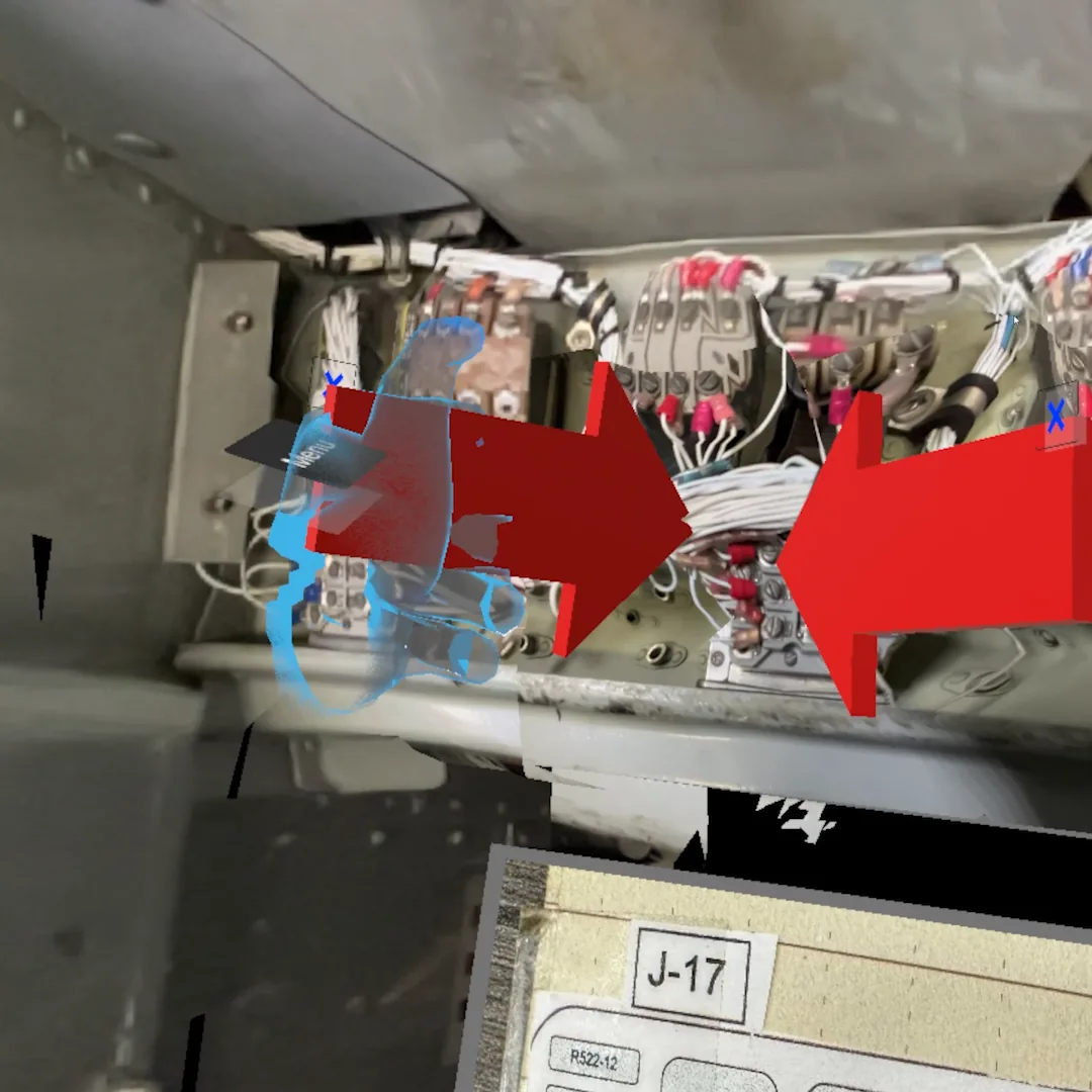 Arrows placed in a job