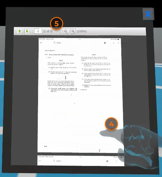The PDF viewer