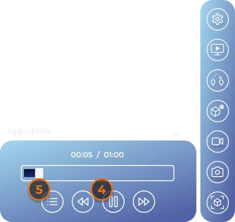 The playback controls