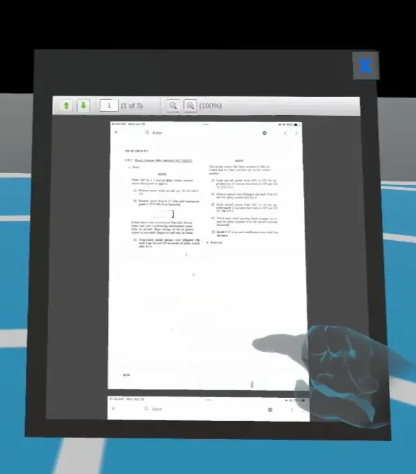 A PDF in a job